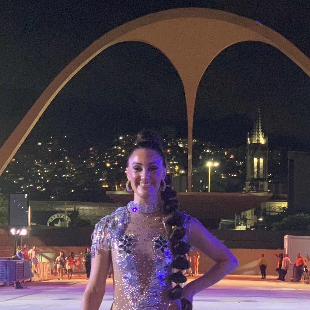 Founder at the Sambadrome in Rio